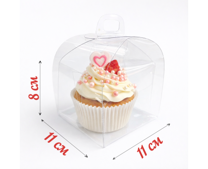 Коробка «Скринька-1» 110*110*80 Прозора