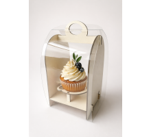 Коробка «Arc Case» 90*90*120 ДВП та прозорий пластик