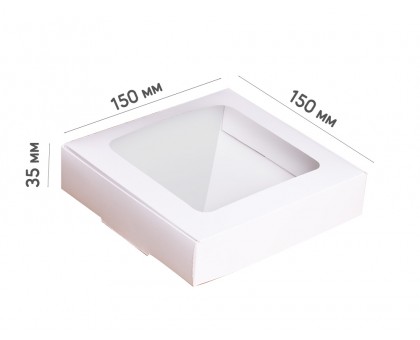 Box 150*150*35 white with window