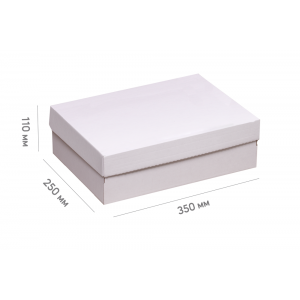 Коробка для 12 капкейков 350*250*110 белая
