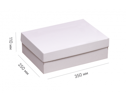 Коробка для 12 капкейков 350*250*110 белая