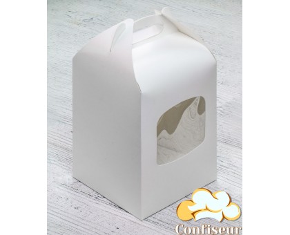 Easter cake box 152*152*200 mm white
