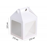 Box for cake 210*210*210 white