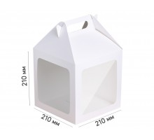 Коробка для торта 210*210*210 белая