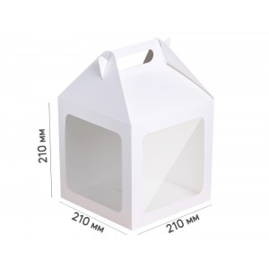 Box for cake 210*210*210 white