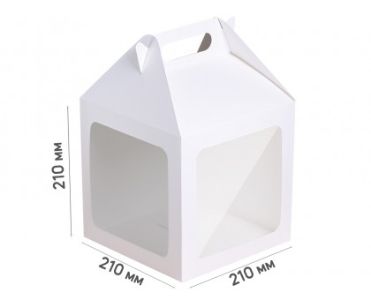 Box for cake 210*210*210 white