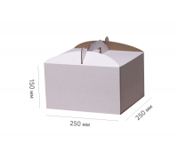 Box for cake 250*250*150 white