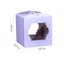 Cake Box 250 * 250 * 250 White With Window