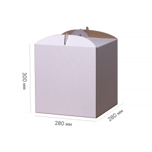 Cake box 280 * 280 * 300 white