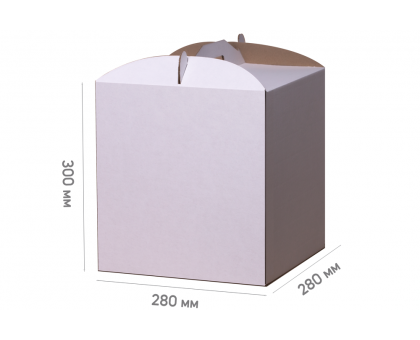 Cake box 280 * 280 * 300 white