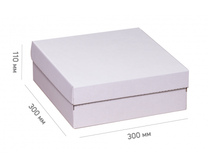 Box for cake 300*300*110 white