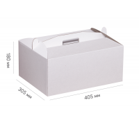 Box for cake 305*405*180 white