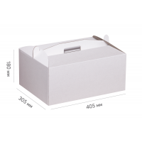 Box for cake 305*405*180 white