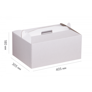 Box for cake 305*405*180 white