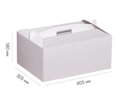Box for cake 305*405*180 white