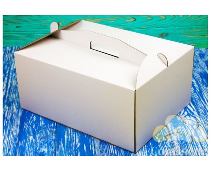 Коробка для торту 300*300*100 біла