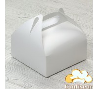 White gift box (for pies, cakes, muffins, cakes) 161*161*70 mm
