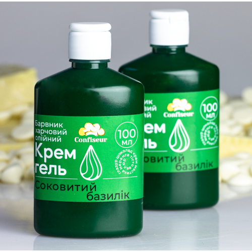 Confiseur - барвник крем-гель Соковитий базилік (100 мл) Confiseur - барвник крем-гель Соковитий базилік (100 мл)