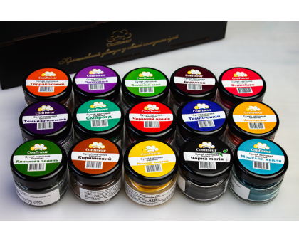 Confiseur-набір барвників сухих Яскраві кольори