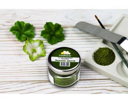 Confiseur - барвник сухий (пилок,  жиророзчинний) Зелене листя 30 мл