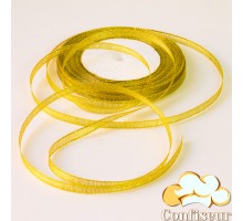 Brocade ribbon 6 mm, color - Gold