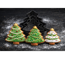Set of cookie and gingerbread cutters Christmas tree (set of 3)