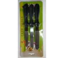 Konditerskie spatulas stainless with black handles L 240 mm