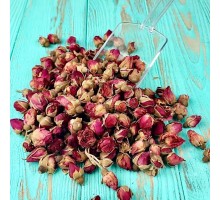 Dried pink tea rose buds (50 grams)