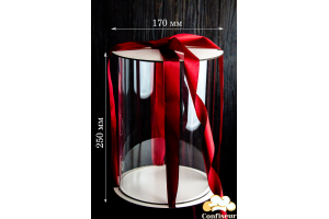 Тубус для торта d170мм, h250 мм (білий)