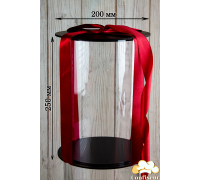 Тубус для торта d200мм, h250 мм (чорний)