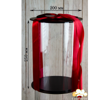 Тубус для торта d200мм, h250 мм (чорний)