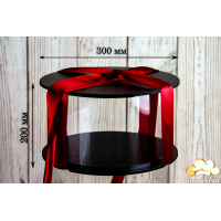 Тубус для торта d300 мм, h250 мм (чорний) Тубус для торта d300 мм, h250 мм (чорний)