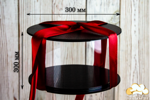 Тубус для торта d300 мм, h300 мм (чорний)