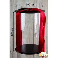 Тубус для торта d300 мм, h350 мм (чорний) Тубус для торта d300 мм, h350 мм (чорний)
