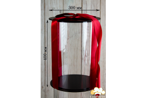 Тубус для торта d300 мм, h400 мм (чорний)