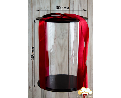 Тубус для торта d300 мм, h400 мм (чорний)