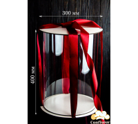 Тубус для торта d300 мм, h400 мм (білий)