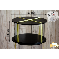Тубус для бенто-торта d170мм, h100 мм (чорний)