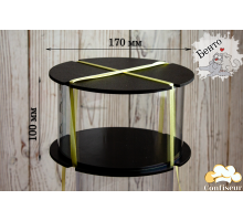 Sweet-бокс d170мм, h100 мм (черный акрил)