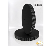 Стенд для торта "Сендвіч" чорні софіти 25 см