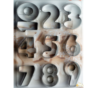 Вырубки металлические цифры 50мм
