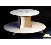 Стенд дерев'яний на 2 яруси