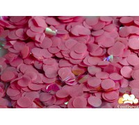 Конфетті кружечки та серця, рожеві