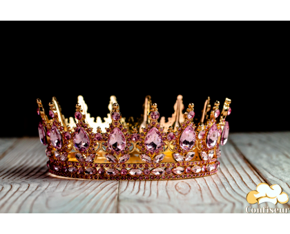 Gold/Morganite Cake Crown