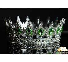 Корона для торта "Золото/Зелений хризоліт"