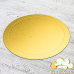 Підкладка для торта кругла золотого та срібного кольору Ø 360 мм