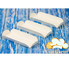Pad for eclairs white with ears, 137*48 mm