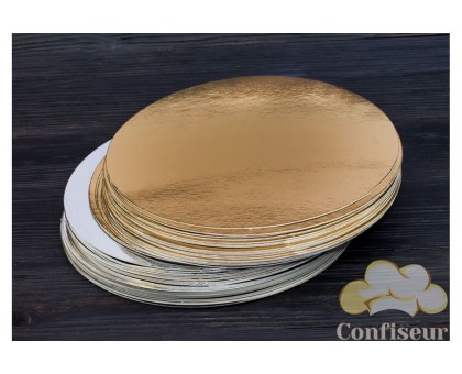 Cakeboard gold-silver d=20cm