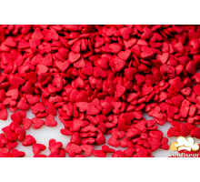 Цукрові сердечка червоні 4мм (75 грам)