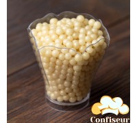 Sugar pearls ivory 6mm -50 grams
